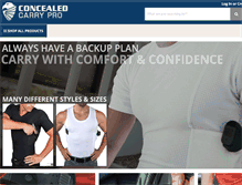Tablet Screenshot of concealedcarrypro.com
